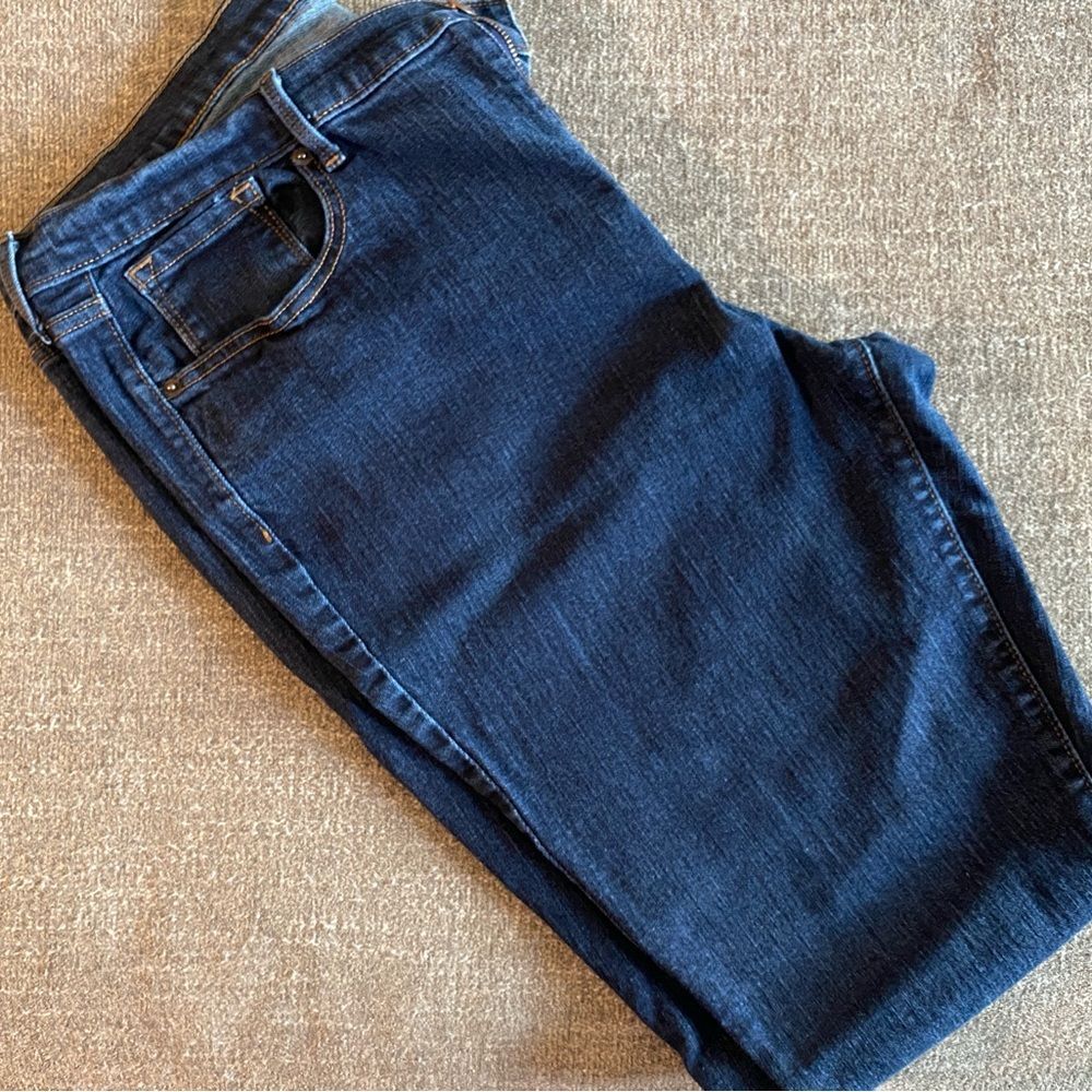 Old Navy Women's Curvy Skinny Jeans Size 16 Tall Dark Wash